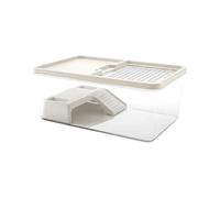 Turtle Tank - Small Reptile Aquarium | Basking Ramp Clear Habitat