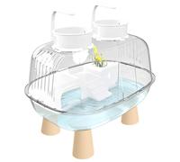 Turtle Tank Terrarium pour tortues de table pour la maison avec étui alimenté par USB pour grignoter à la lumière | Habitat pour reptiles pour animaux domestiques | Pour intérieur, maison, salon