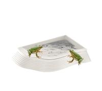 Turtle Water Dish, Anti-Slip Turtle Bathing Pot, Multifunctional Tortoise Bath Pool, Sturdy, Non-Slip, Safe, Comfortable Experience for Turtles, Reptiles, Pets, Outdoor, Indoor
