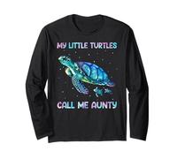 Turtle Watercolor Sea Ocean My Turtles Call Me Aunty Manche Longue