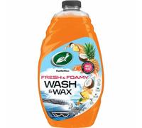 Turtle Wax Fresh & Foamy Wash and Wax, parfum ananas et noix de coco, flacon de 1,4 l