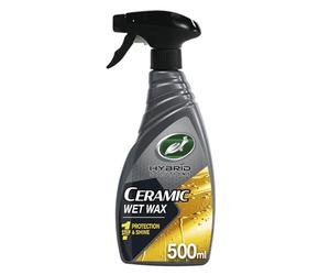 Turtle Wax Hybrid Solutions Cire Céramique Wet Wax, Spray Cire Voiture pour Brillance Instantanée et Protection Céramique, Peinture, Roues, Verre et Plus, Perlage d’Eau Extrême, 500 ml