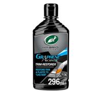 Turtle Wax Hybrid Solutions Rénovateur de Garniture Noire Graphène Acrylique, 295 ml, Ravive le Plastique Extérieur de la Voiture à l’état neuf, Ne s’enlève pas au lavage, Protection UV supérieure