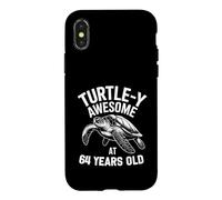Turtle-y Awesome Sea Animal pour Son 64e Anniversaire Coque pour iPhone X/XS