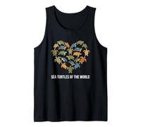 Turtles of The World Produit Turtle Gear Types de Tortues Débardeur