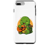 Turtule Jouant de la Guitare Graphique garçons Filles Amateurs de Guitare Coque pour iPhone 7 Plus/8 Plus
