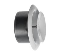 TURvent Diffuseur en métal blanc de 10,2 cm - Évent réglable pour mur - Couvercle de conduit de plafond - Valve d'air d'alimentation - Couvercles de ventilation ronds pour salle de bain, cuisine