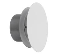 TURvent Diffuseur métal blanc de 10,2 cm - Aérateur réglable pour mur - Couvre-conduit de plafond avec plaque frontale - Valve universelle pour évacuation et alimentation en air - Couvre-ventilation