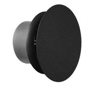 TURvent Diffuseur métallique noir/anthracite de 10,2 cm - Grille d'aération réglable pour mur - Couvre-conduit de plafond avec plaque frontale - Valve universelle pour l'évacuation et l'alimentation