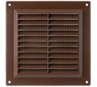 TURvent Grille d’Aération 150 x 150 mm Marron - Grille de Ventilation Carrée pour Mur ou Plafond - Couvercle de Ventilation pour Systèmes HVAC, Entrée et Sortie d’Air