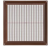 TURvent Grille d’Aération 250 x 250 mm Marron - Grille de Ventilation Carrée pour Mur ou Plafond - Couvercle de Ventilation pour Systèmes HVAC, Entrée et Sortie d’Air