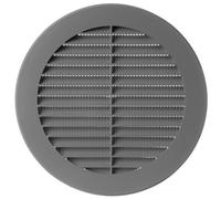 TURvent Grille d'aération de 150 mm - Grille de ventilation grise de 15,2 cm pour mur et plafond - Persienne ronde en plastique pour systèmes d'échappement et d'alimentation CVC - Couvercles de