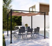 Tonnelle de jardin autoportante Côté Lounge : 3 x 3 m / Taupe