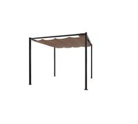 TUSA - tonnelle autoportante taupe 3x3 m