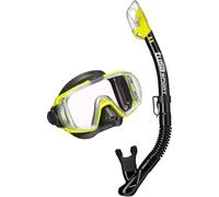 Tusa Visio Kit de plongée avec Tuba et étui Jaune