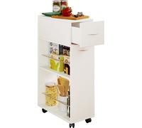 Tusal module de cuisine sur roulettes 1 tiroir blanc.