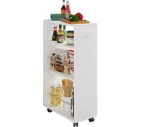 Tusal module de cuisine sur roulettes blanc.