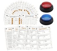 TUSAUW Jeu de querelles convivial pour remise de diplôme avec 2 buzzers de réponse, jeux amusants pour fête de remise de diplôme, jeu familial, quiz amusant pour les fêtes de classe, les groupes, les