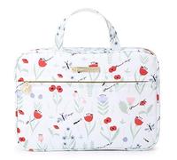Tuscall Trousse de Toilette à Suspendre Sac de Toilette Voyage Grande Organisateuer de Toilette cosmétiques pour Femme (Fleur Blanche)