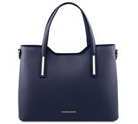 Tuscany Leather - Olimpia - Sac cabas en cuir - Bleu foncé (TL141412)