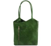 Tuscany Leather - Patty - Sac en cuir convertible en sac à dos - Vert (TL141497)