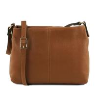 Tuscany Leather - TL Bag - Sac bandoulière en cuir souple - Cognac (TL141720)