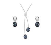 Tuscany Silver - Collier avec Boucle d'Oreilles Femme - Argent Sterling 925 Perle