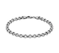Tuscany Silver Parure de bijoux unisexe en argent sterling oxydé 50 mailles Belcher, taille unique, Argent sterling, Pas de pierre précieuse
