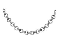 Tuscany Silver Parure de bijoux unisexe en argent sterling oxydé 50 mailles Belcher, taille unique, Argent sterling, Pas de pierre précieuse