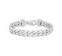 Tuscany Silver pour femmes Bracelet Forçat Hollow 250PG en argent sterling, 21 cm/8,25'