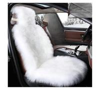 tusgt Kit Complet Protections Sièges Voiture Housse Siège Voiture Peluche Extra Large Longue Imitation Peau Mouton Épaisse Chaude Coussin Fausse Fourrure Hiver(Pure White 1Pcs)