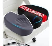 TushGuard Coussin de siège antidérapant en Mousse à mémoire de Forme pour Chaise de Bureau, Coccyx, sciatique, soulagement de la Douleur du Coccyx, Coussin de fessier pour Chaise de Bureau, Voiture