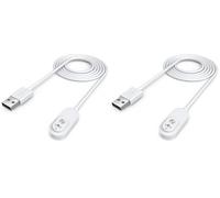 TUSITA 10-ft. d'intérieur Chargeur Câble Magnétique Compatible avec Arlo Ultra 1 2, Pro 3 4 5 2K - 3M, Blanc (Lot de 2)