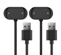 TUSITA [2 Pièces] Chargeur Compatible avec Amazfit GTR 4, GTR 3, GTR 3 Pro, GTS 3, GTS 4, T-Rex 2 - USB 2 Pins 18.5mm 0.73inch Câble de Chargement 3,3ft 100cm - Montre Connectée Accessoires