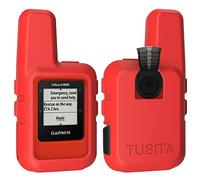 TUSITA Cas pour Garmin inReach Mini GPS - Housse de Protection en Silicone Peau - Accessoires de Poche Satellite Communicator (Rouge)
