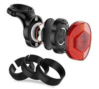 TUSITA Support de Vélo pour Airtag, Support Caché de Tige de Selle de Vélo Compatible avec Airtags & Garmin Varia, Anti-Vol Air tag Suivi GPS Supports de Réflecteur de Bicyclette