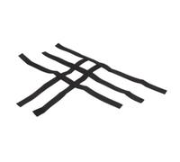 Tusk Barres Nerf Repose-pieds avec protège-talons Sangle de rechange Noir