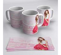 TusPersonalizables.com - Mug Ariana la Grande (Robe Blanche Rouge)