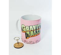 TusPersonalizables.com Tasse + porte-clés - Gravity Falls - (Tasse + porte-clés - Gravity Falls - Canard - Le cochon du voyageur du temps...)