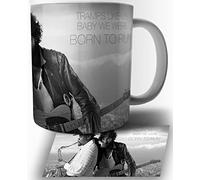 TusRelojes Bruce Springsteen Born To Run Tasse en Céramique Blanche 325ml Mug