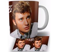 TusRelojes Johnny Hallyday B Tasse en Céramique Blanche 325ml Mug
