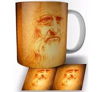 TusRelojes Leonardo da Vinci Tasse en Céramique Blanche 325ml Mug