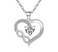 Tusuzik Cadeau Femme Collier Infini 925 Argent Sterling
