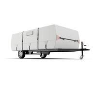 Tuszom Housse de Protection Pliable pour remorque de Camping 100% imperméable 800D avec 7 Sangles renforcées Coupe-Vent - Convient pour 2,4 à 3,4 m - Protection Toutes Saisons pour Camping-Car
