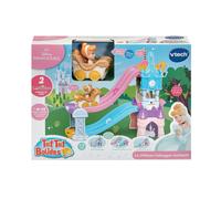 Véhicule Vtech Tut Tut Bolides Disney Princesses Château-toboggan enchanté avec Le carrosse mariage enchanté de Cendrillon Multicolore