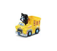 Tut Tut Bolide Animaux Chat - Camion Benne Joe Chef de Chantier City - Vehicule interactif FR - Set Jouet Bebe et Carte