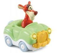Tut tut cabriolet magique tigrou - bolide disney collection winnie - jouet musical decouvertes - set voiture et carte animaux