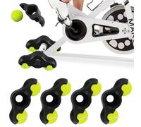 Tutamaz Rocker Plate Feet, Lot de 4 Adaptateurs pour vélo d'intérieur - avec 8 Balles de Tennis - Accessoires d'entraînement d'intérieur, pour Entraînement de vélo Wahoo Kickr Core