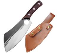 TUTCHUAN couteau de cuisinier japonais couteaux de cuisine forgés faits à la main de coupe plein en acier au carbone haut couteau de cuisine à la maison et à l'extérieur avec gaine