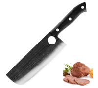 TUTCHUAN Couteau japonais Nakiri Cuisine professionnelle Ultra Sharp Couteau de cuisine forgé à la main Full Tang Lame Carving Couteaux de cuisinier en acier à haute teneur en carbone